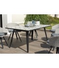 Salon de jardin avec table à mosaïque + 6 fauteuils VICK