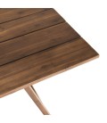 Table d'extérieur pliable 220x90cm bois Acacia massif VICK