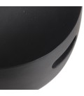 Table d'appoint ronde en béton noir 42x42cm HECTOR