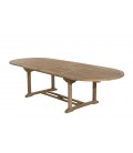 Table ovale double extension 200/300*120 gamme FUN