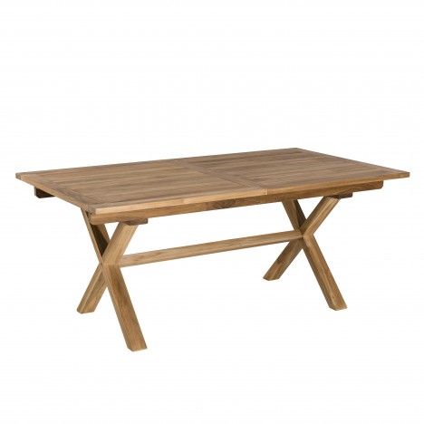 Table rectangulaire pieds croisés extensible 180/240x100cm gamme FUN