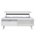 Table basse coffre avec plateau relevable + tiroir Ferdina