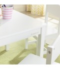 Ensemble blanc table 4 chaises pour enfant - 