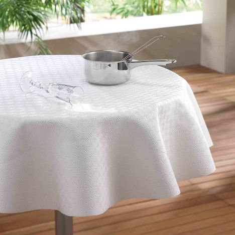 Nappe Protège table- rectangle 140 x 190 cm Blanc - 