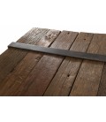 Table basse bois massif cerclée métal gamme MATHIS - 