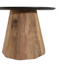 Table d'appoint ronde bois Pin recyclé et contreplaqué PACORA