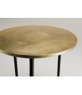 Table d'appoint ronde 51x51cm aluminium doré DODOMA