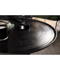 Table basse ronde 100x100cm aluminium noir DODOMA