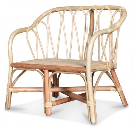 Mini fauteuil 2 places en rotin Bambou - 