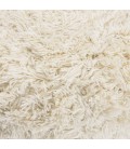 Pouf carré en laine Jane ivoire 40cm SANCHO