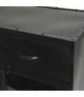 Buffet métal noir industriel 2 portes 2 tiroirs ROMAO