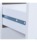Chevet 2 tiroirs blanc 40x50cm Milano