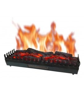 Foyer de cheminée effet flammes chauffant pour insert 110cm 3XL