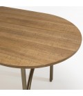 Table à manger bois Peuplier massif 160x80cm couleur naturel MONTEVERDE