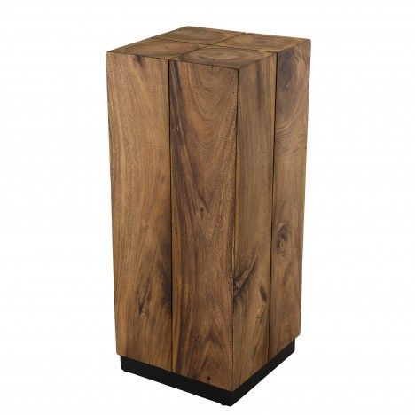 Table d'appoint carrée haute 38x38cm bois Suar BEBIDA