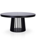 Table ovale extensible à 300cm noir Eliza - 