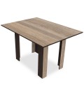 Table extensible bois clair et noir 120cm Genna - 