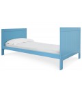 Lit simple pour enfant 90x190cm bleu avec tête de lit Authy - 