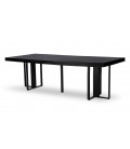 Table extensible noire pieds noir Tolda - 