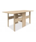 Table gain de place extensible bois clair 180cm Curba - 