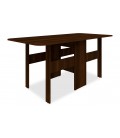 Table rectangulaire extensible bois foncé 180cm Curba - 