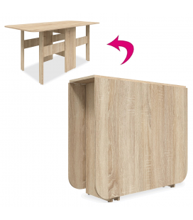 Table gain de place extensible bois clair 180cm Curba