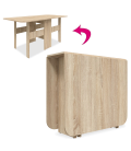 Table gain de place extensible bois clair 180cm Curba - 