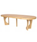 Table ronde extensible à 260cm en bois Sparrow