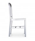 Chaise en aluminium brossé intégral Yealy - 