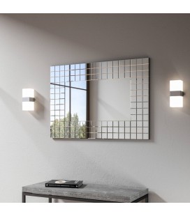 Miroir chic design rectangle 90x65cm Hokkaido