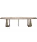 Table ovale extensible à 300cm bois clair Eliza - 