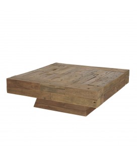 Table basse carrée bois massif SAVANE