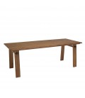 Table à manger rectangulaire 220x90cm en bois de teck recyclé SULA