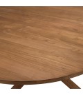 Table à manger ronde 130x130cm en bois de teck recyclé SULA