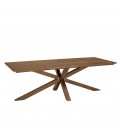 Table en bois massif 240cm avec pieds croisés SULA