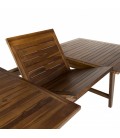Table rectangulaire d'extérieur extensible 240cm et 6 chaises pliantes Besuki