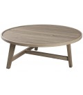 Table basse ronde pieds bois gamme JULIA - 