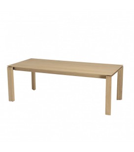 Table extensible à rallonges 320cm en bois de chêne massif MADY