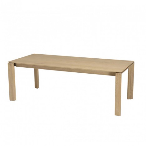 Table extensible à rallonges 320cm en bois de chêne massif MADY
