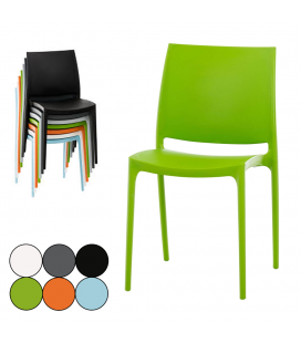 Chaise empilable pour intérieur et extérieur Medina - 6 coloris
