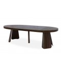 Table ronde 110cm extensible à 260cm pied design ARYA