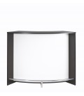 Comptoir de Bar noir et blanc design 134cm + Double porte