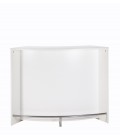 Comptoir de Bar blanc design 134cm + Double porte - 