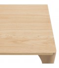 Table bois clair rectangle 220cm pieds chêne massif MADY