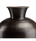 Vase alu L60cm H70cm couleur cuivre noir antique effet martelé HONORE