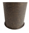 Vase alu L30cm H85cm couleur cuivre noir antique avec gravures HONORE