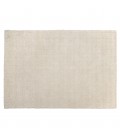 Grand tapis rectangulaire 200x290cm en laine bouclée couleur ivoire SANCHO