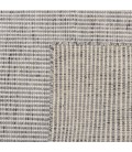 Tapis rect 160x230cm en laine tissée couleur blanc/gris chiné CANCUN