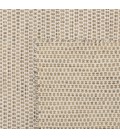 Tapis 160x230cm laine tissée couleur blanc/marron chiné CANCUN
