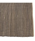 Grand tapis 200x290cm en jute et coton couleur sable et noir CANCUN